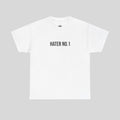HATER Printify T-Shirt in Schwarz mit modernem Design, bequemes Baumwollmaterial, für Männer und Frauen, frontaler Druck