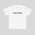 Schwarzes Printify T-Shirt mit lokalem Hates-Design, bequemes Unisex-Shirt aus Baumwolle, detailreiches Druckmotiv sichtbar